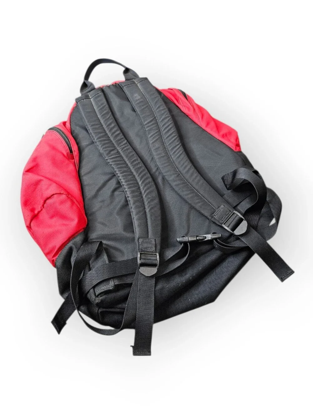 The North Face Tuolumne Backpack Red Black Hiking Daypack Bookbag